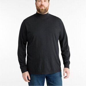LL Bean Men's Carefree Unshrinkable Mockneck Shirt